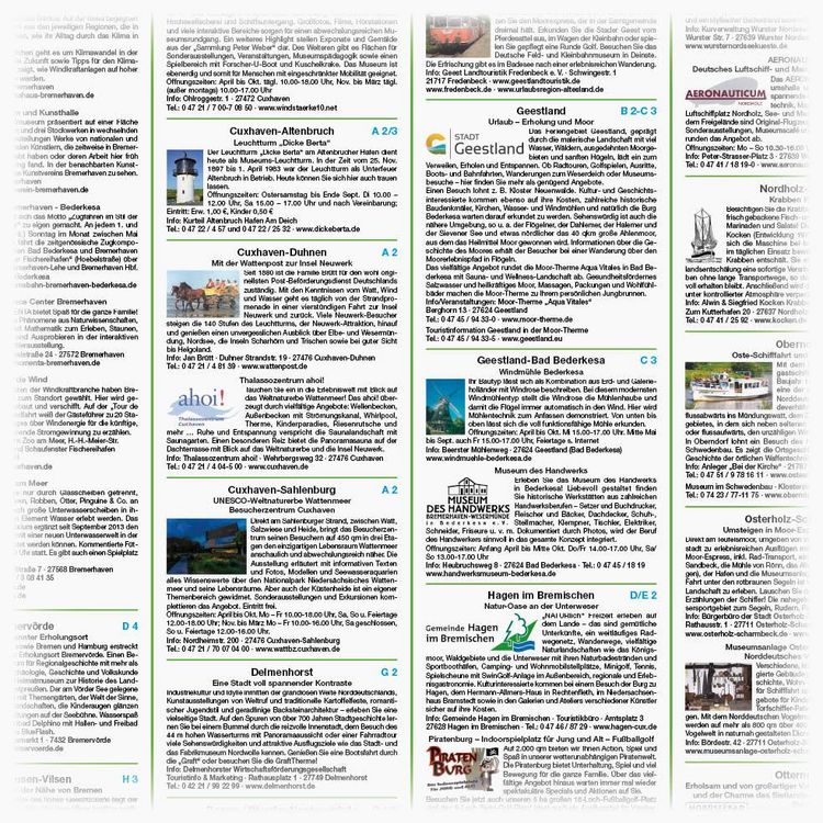 Produktbild: Publicpress Erlebnisf&uuml;hrer Ferienland zwischen Elbe und Weser 1:160.000