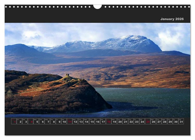 Produktbild: Panoramic Scotland / UK-Version (Wall Calendar 2026 DIN A3 landscape), CALVENDO 12 Month Wall Calendar