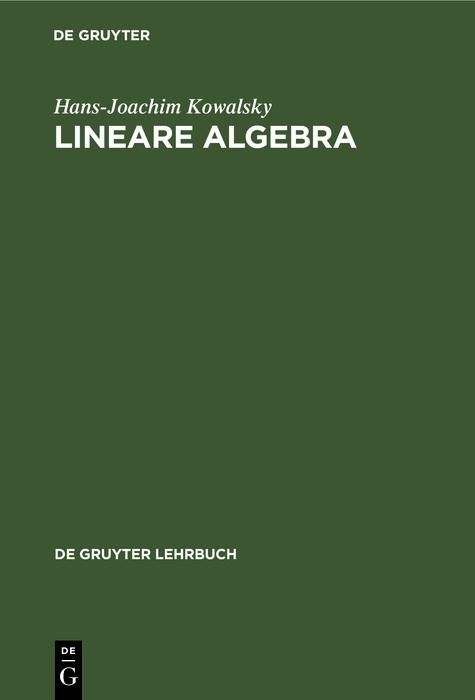 Produktbild: Lineare Algebra