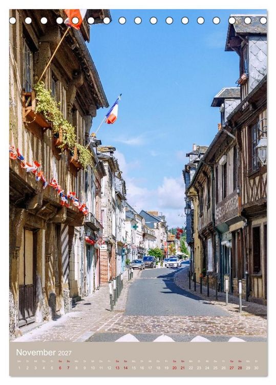 Produktbild: Facetten der Normandie. Zwischen Kreidefelsen und Fachwerk (Tischkalender 2027 DIN A5 hoch), CALVENDO Monatskalender