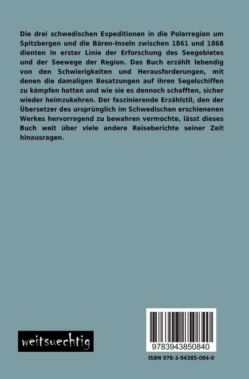 Produktbild: Die schwedischen Expeditionen nach Spitzbergen und B&auml;ren-Eiland