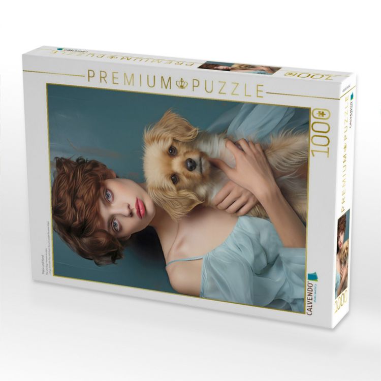 Produktbild: CALVENDO Puzzle Mann und Hund | 1000 Teile Lege-Gr&ouml;&szlig;e 64x48cm Foto-Puzzle f&uuml;r gl&uuml;ckliche Stunden