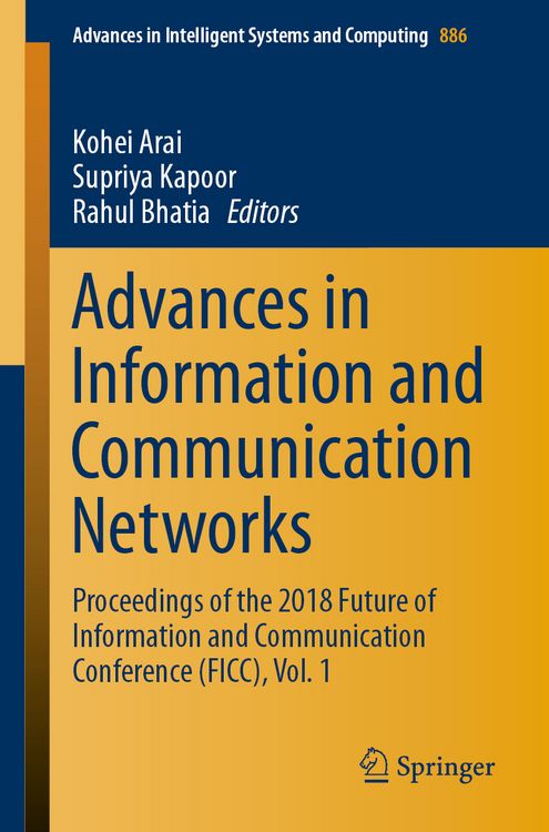 Produktbild: Advances in Information and Communication Networks