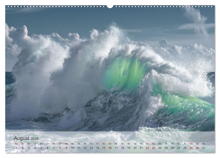 Produktbild: Rhapsodie in Blau (Wandkalender 2026 DIN A2 quer), CALVENDO Monatskalender