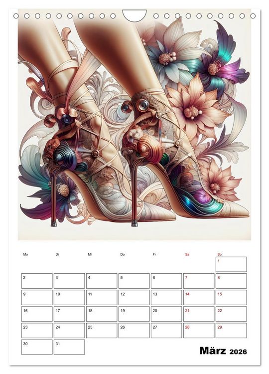Produktbild: High Heels Zauber (Wandkalender 2026 DIN A4 hoch), CALVENDO Monatskalender