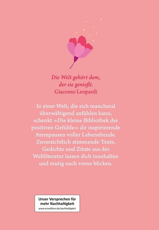 Produktbild: Die kleine Bibliothek der positiven Gef&uuml;hle: Selbstliebe