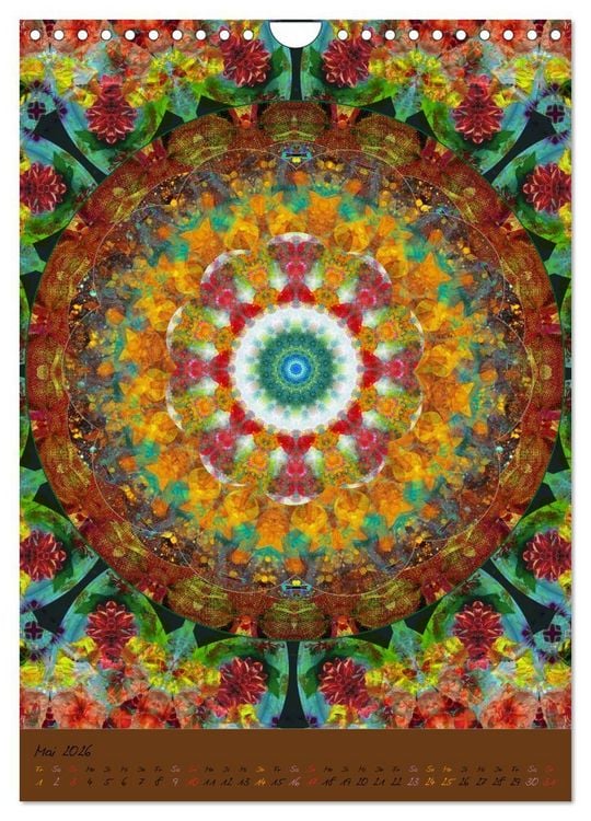 Produktbild: FLORALE MANDALAS (Wandkalender 2026 DIN A4 hoch), CALVENDO Monatskalender