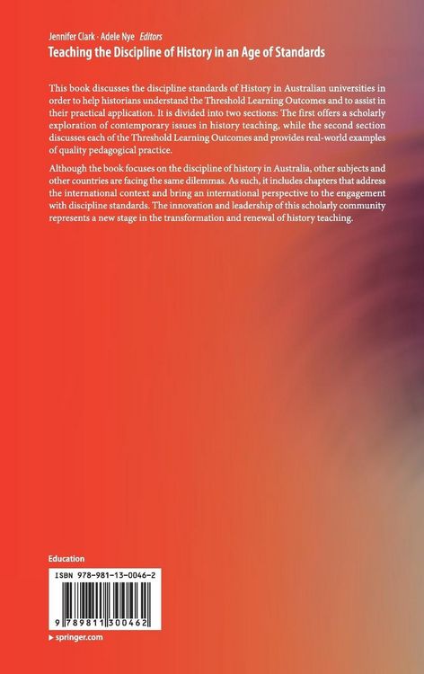 Produktbild: Teaching the Discipline of History in an Age of Standards