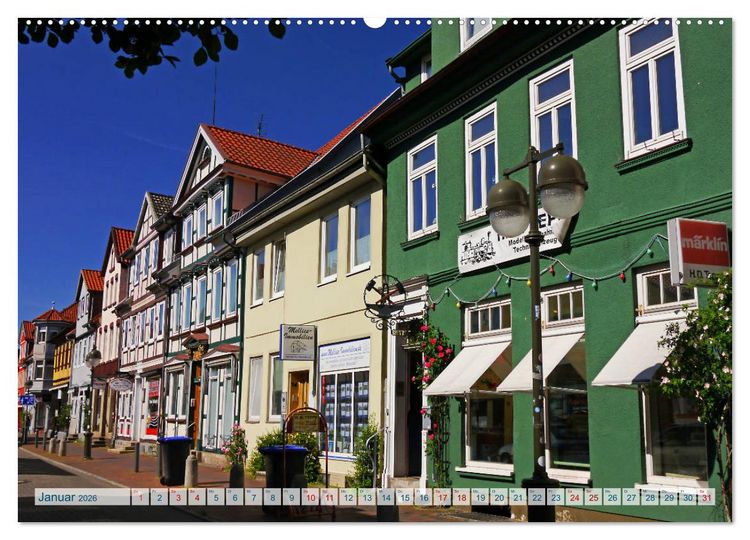 Produktbild: Hansestadt Uelzen. Fachwerk, Kunst und ein ber&uuml;hmter Bahnhof (Wandkalender 2026 DIN A2 quer), CALVENDO Monatskalender