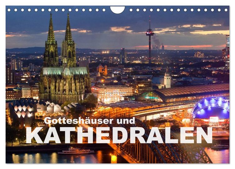 Produktbild: Gottesh&auml;user und Kathedralen (Wandkalender 2026 DIN A4 quer), CALVENDO Monatskalender