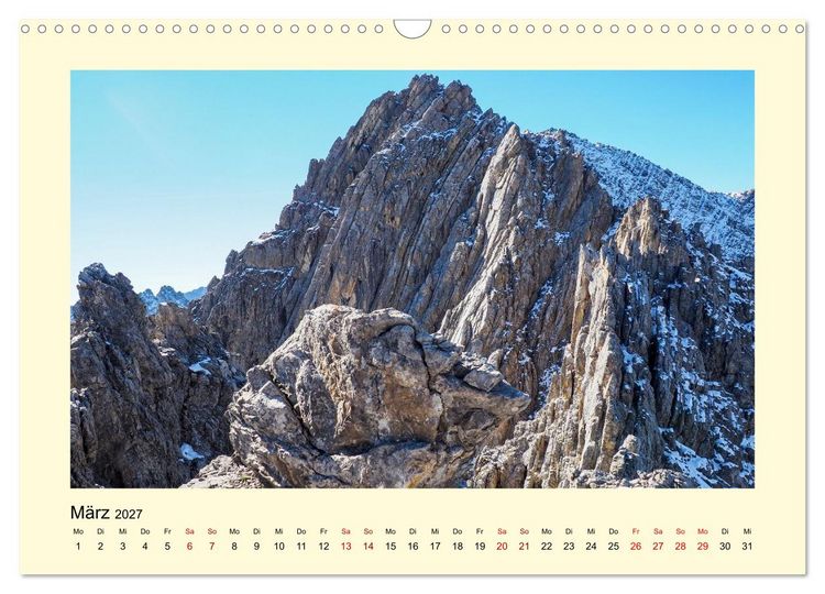 Produktbild: Lechtaler Alpen (Wandkalender 2027 DIN A3 quer), CALVENDO Monatskalender