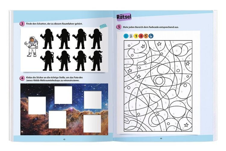 Produktbild: R&auml;tseln, Stickern, Bestimmen - Sterne & Planeten