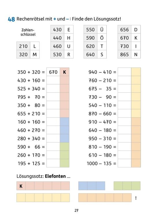 Produktbild: &Uuml;bungsheft 3. Klasse - Mathe trainieren