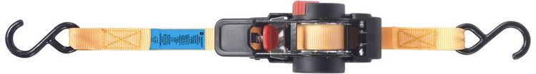 Produktbild: TOOLCRAFT TO-8689776 Selbstaufrollender Spanngurt Zugkraft LC Niederzurren (einzeln/direkt)=100 daN (L x B) 2 m x 18 mm Klemmschloss EN 12195-2