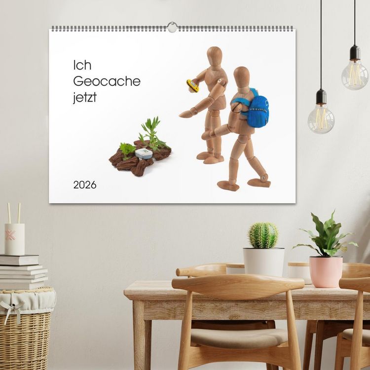 Produktbild: Ich Geocache jetzt (Wandkalender 2026 DIN A2 quer), CALVENDO Monatskalender