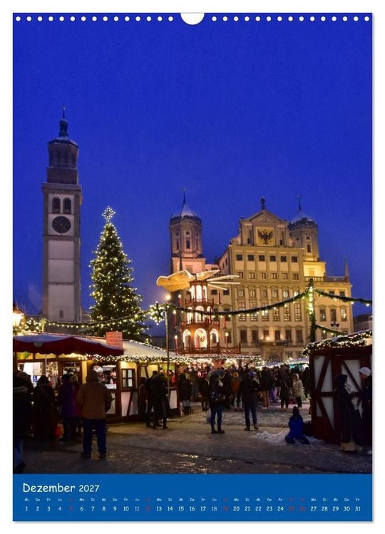 Produktbild: Spaziergang durch Augsburg (Wandkalender 2027 DIN A3 hoch), CALVENDO Monatskalender