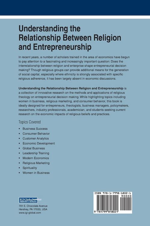 Produktbild: Understanding the Relationship Between Religion and Entrepreneurship