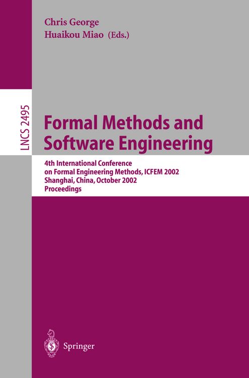 Produktbild: Formal Methods and Software Engineering