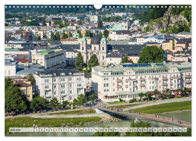 Produktbild: SALZBURG Blicke auf die Mozartstadt (Wandkalender 2026 DIN A3 quer), CALVENDO Monatskalender