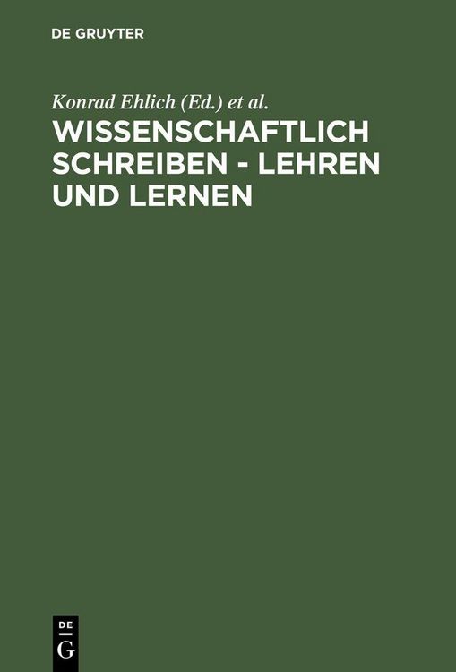Produktbild: Wissenschaftlich schreiben - lehren und lernen