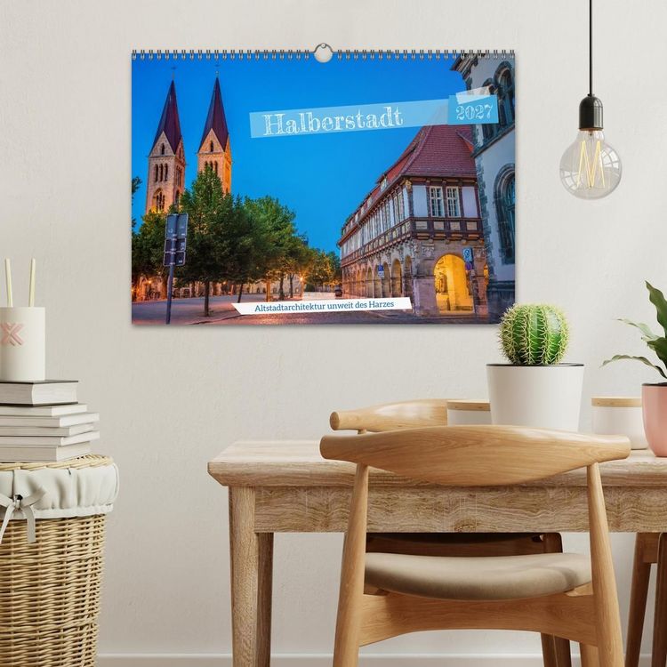 Produktbild: Halberstadt Altstadtarchitektur unweit des Harzes (Wandkalender 2027 DIN A3 quer), CALVENDO Monatskalender