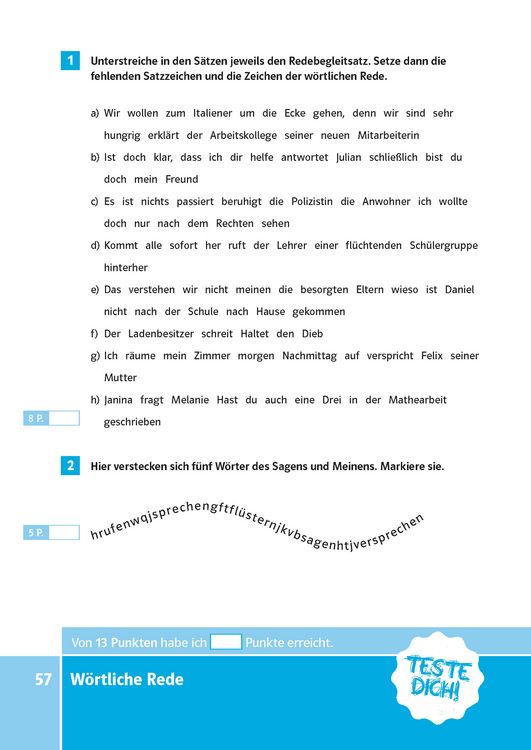 Produktbild: PONS Der gro&szlig;e Testblock Deutsch 5./6. Klasse