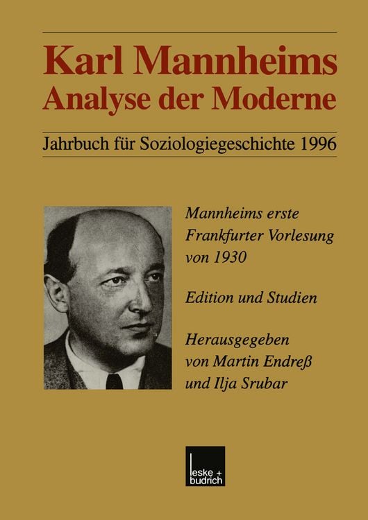 Produktbild: Karl Mannheims Analyse der Moderne