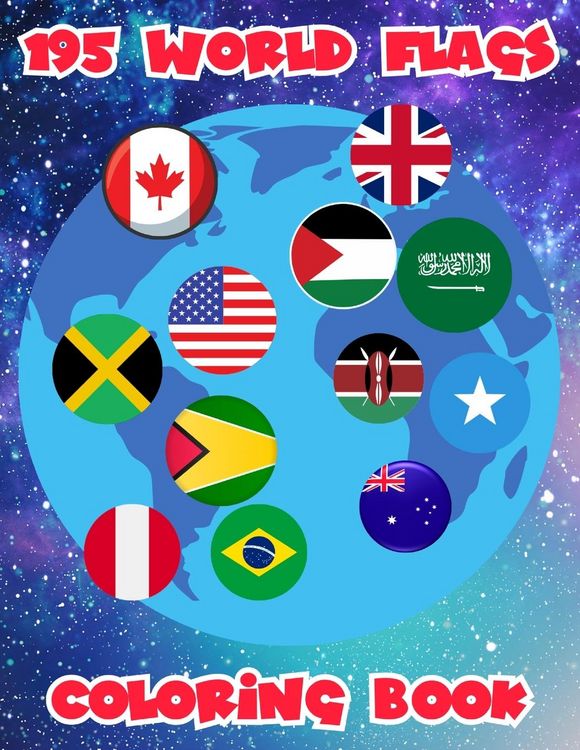 Produktbild: 195 World Flags Coloring Book