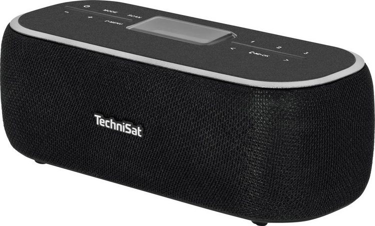 Produktbild: TechniSat DIGITRADIO BT 1 Tischradio DAB+, UKW AUX, Bluetooth&reg; Freisprechfunktion, Inkl. Mikrofon, Weckfunktion, wiederaufladbar Schwarz