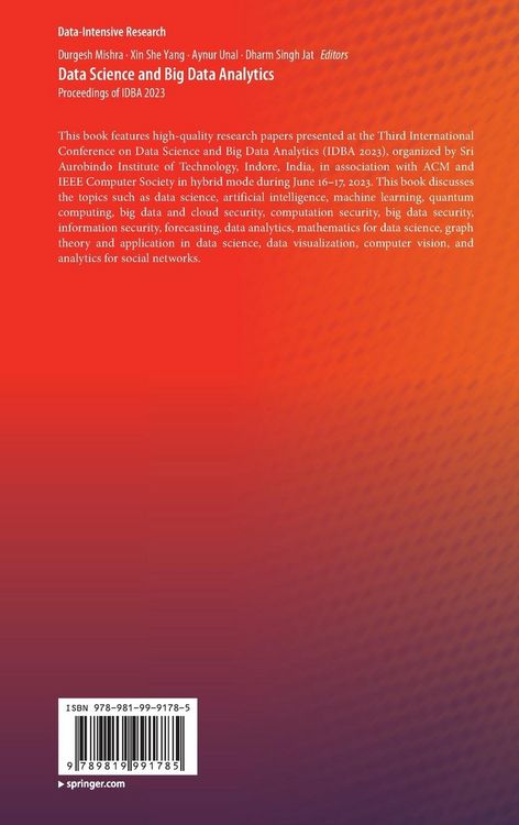 Produktbild: Data Science and Big Data Analytics