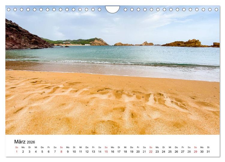Produktbild: Wandern auf Menorca (Wandkalender 2026 DIN A4 quer), CALVENDO Monatskalender