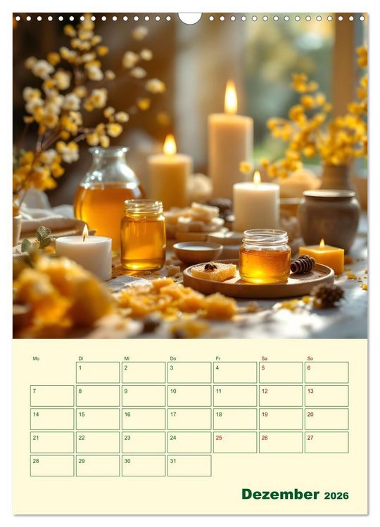 Produktbild: Bienenblick &ndash; Ein Jahr mit den Bienen (Wandkalender 2026 DIN A3 hoch), CALVENDO Monatskalender