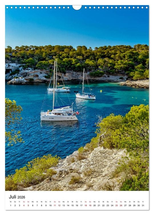 Produktbild: Mallorca - Insel des Gl&uuml;cks (Wandkalender 2026 DIN A3 hoch), CALVENDO Monatskalender