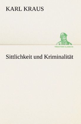 Produktbild: Sittlichkeit und Kriminalit&auml;t