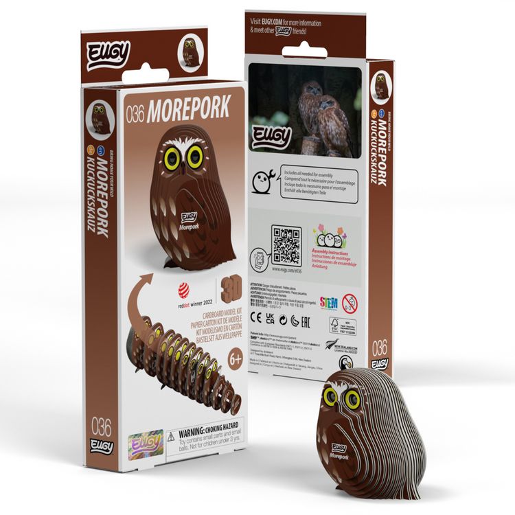 Produktbild: EUGY - 3D Bastelset Kuckuckskauz
