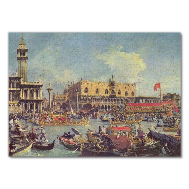 Produktbild: Lais Puzzle Canaletto (II) - Der Bucentaur vor dem Dogenpalast 500 Teile