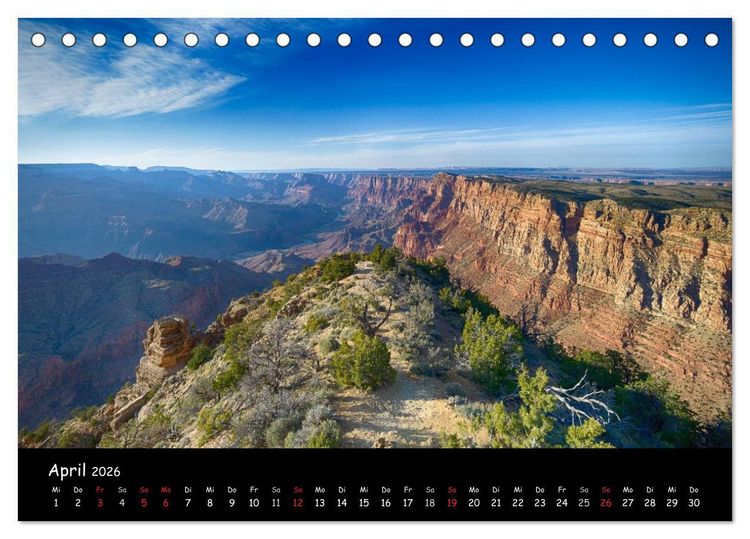 Produktbild: Traumlandschaften im Westen der USA (Tischkalender 2026 DIN A5 quer), CALVENDO Monatskalender