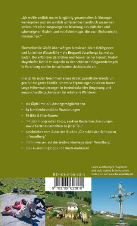 Produktbild: Die sch&ouml;nsten Bergwanderungen in Vorarlberg