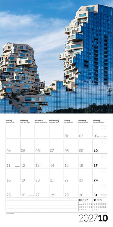 Produktbild: Die Farbe Blau Kalender 2027 - 30x30 - Art12