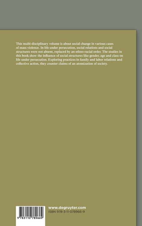 Produktbild: On the Social History of Persecution