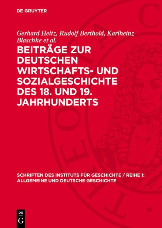 Bild vom Artikel Beiträge zur deutschen Wirtschafts- und Sozialgeschichte des 18. und 19. Jahrhunderts vom Autor 