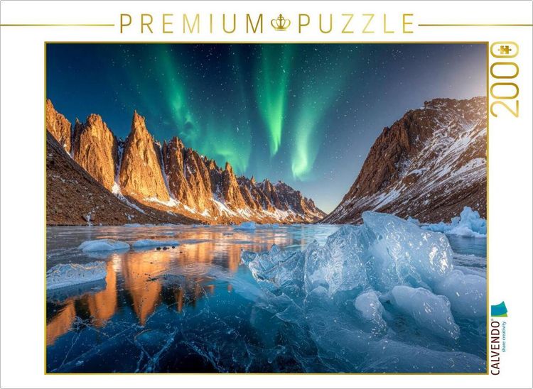 Produktbild: CALVENDO Puzzle Gr&uuml;ne Schleier winden sich hinter den Bergen | 2000 Teile Lege-Gr&ouml;&szlig;e 90x67cm Foto-Puzzle f&uuml;r gl&uuml;ckliche Stunden