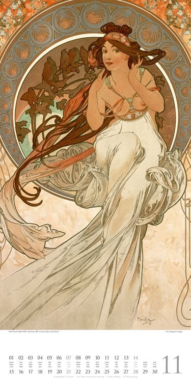 Produktbild: Alfons Mucha Kalender 2027