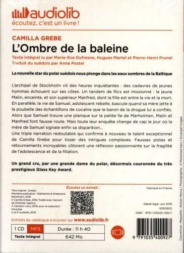 Produktbild: L'ombre de la baleine