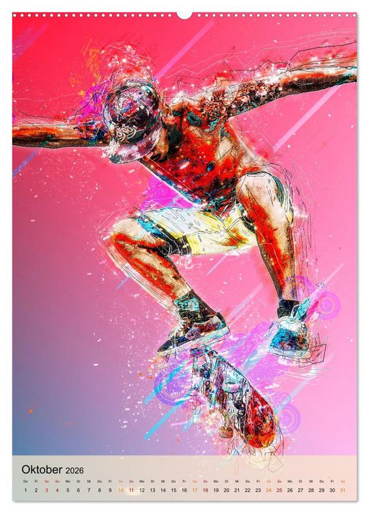 Produktbild: Skateboarding - einfach cool (hochwertiger Premium Wandkalender 2026 DIN A2 hoch), Kunstdruck in Hochglanz