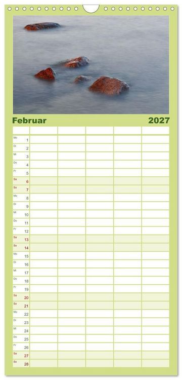Produktbild: Familienplaner 2027 - R&uuml;gen - Jasmund Nationalpark mit 5 Spalten (Wandkalender, 21 x 45 cm) CALVENDO