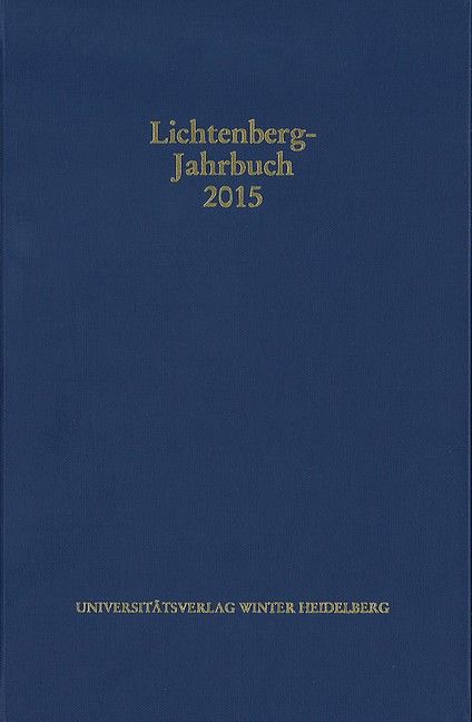 Produktbild: Lichtenberg-Jahrbuch 2015