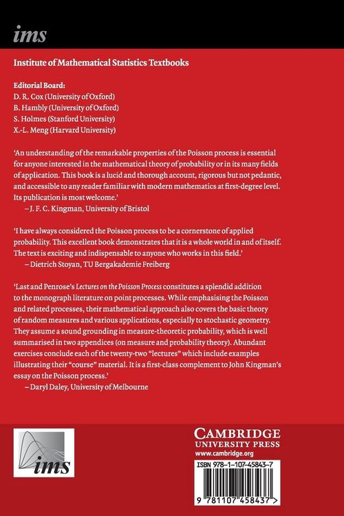 Produktbild: Lectures on the Poisson Process