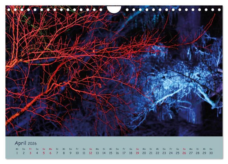 Produktbild: Leuchtfarben (Wandkalender 2026 DIN A4 quer), CALVENDO Monatskalender