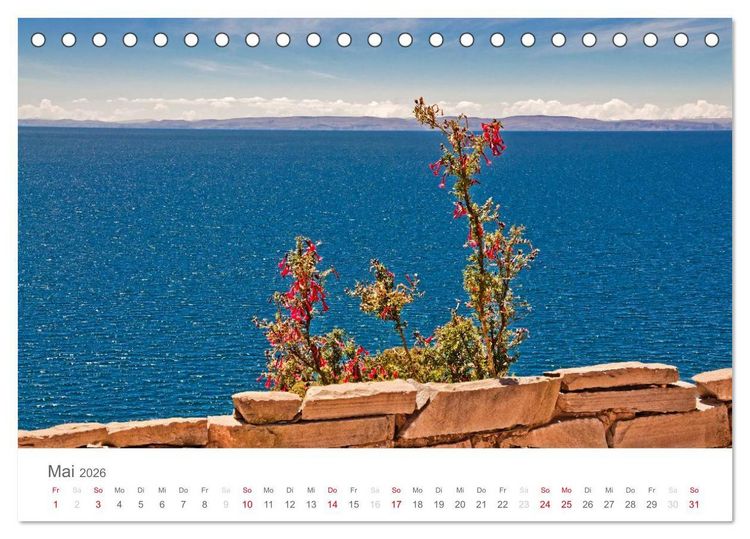 Produktbild: Peru - Perle der Anden (Tischkalender 2026 DIN A5 quer), CALVENDO Monatskalender
